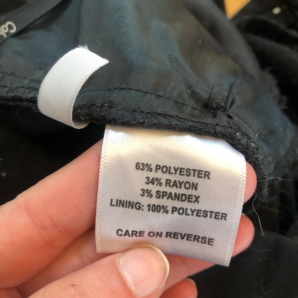 Calvin Klein Black Pants Trousers Professional Workwear size 6 - Picture 8 of 8
